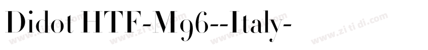 Didot HTF-M96--Italy字体转换